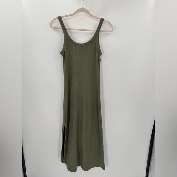 VITAMIN A West Bodycon Midi Dress in Agave Green Size Small - Picture 3 of 3